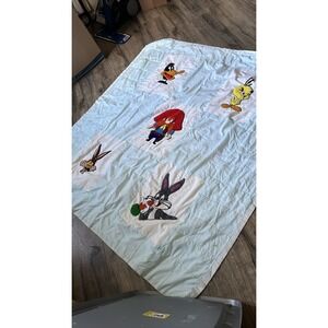 Warner Bros Looney Tunes Baby Crib Quilt Blanket Bugs Bunny Daffy Duck